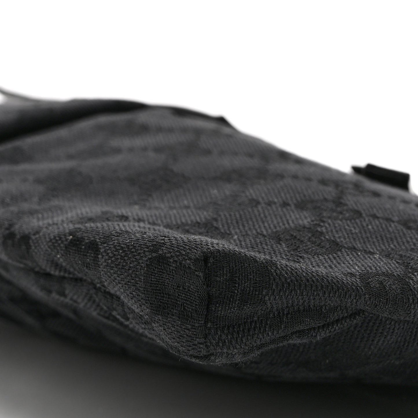 GG Monogram Double Pocket Belt Bag Black