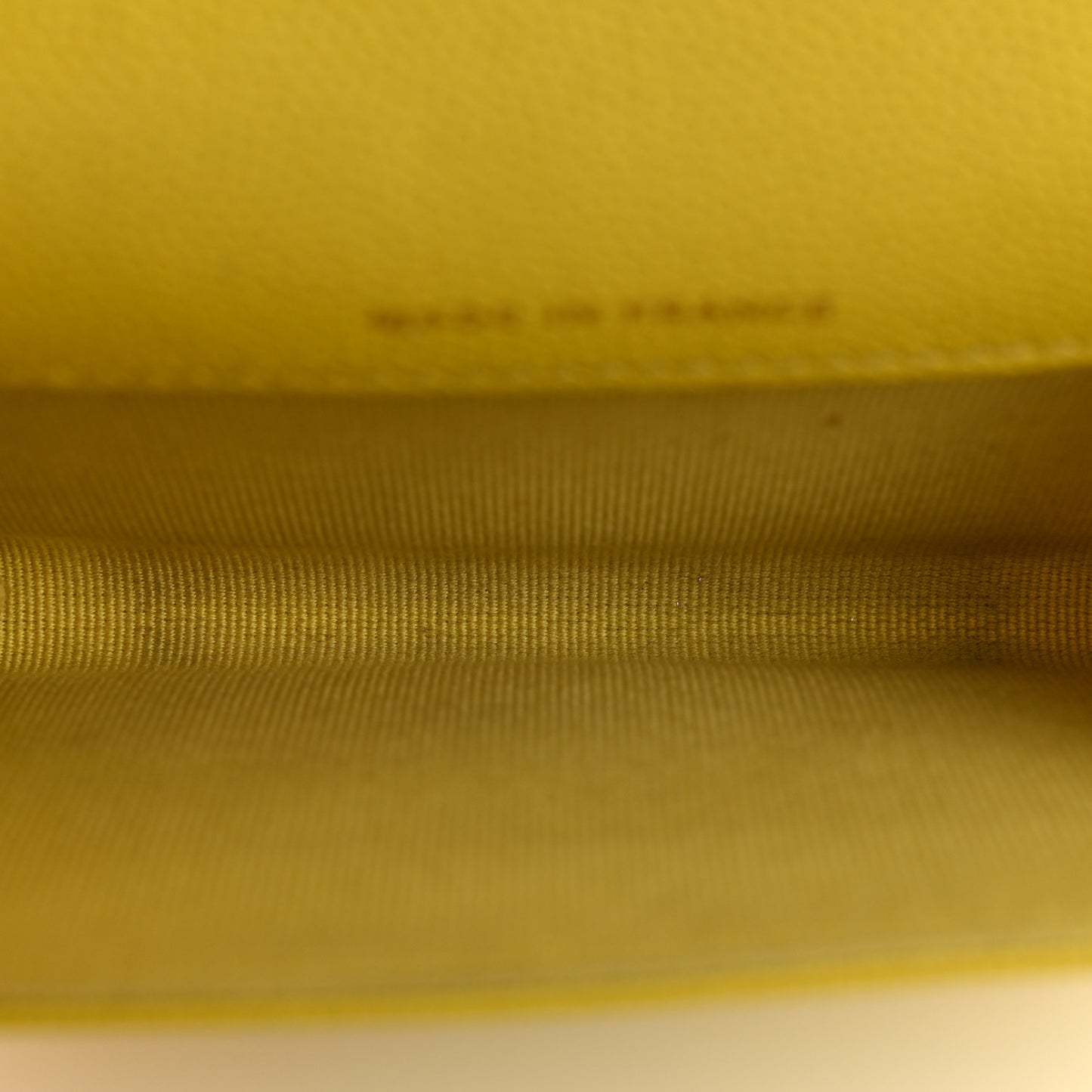 Caviar Quilted Flap Card Holder Wallet Yellow