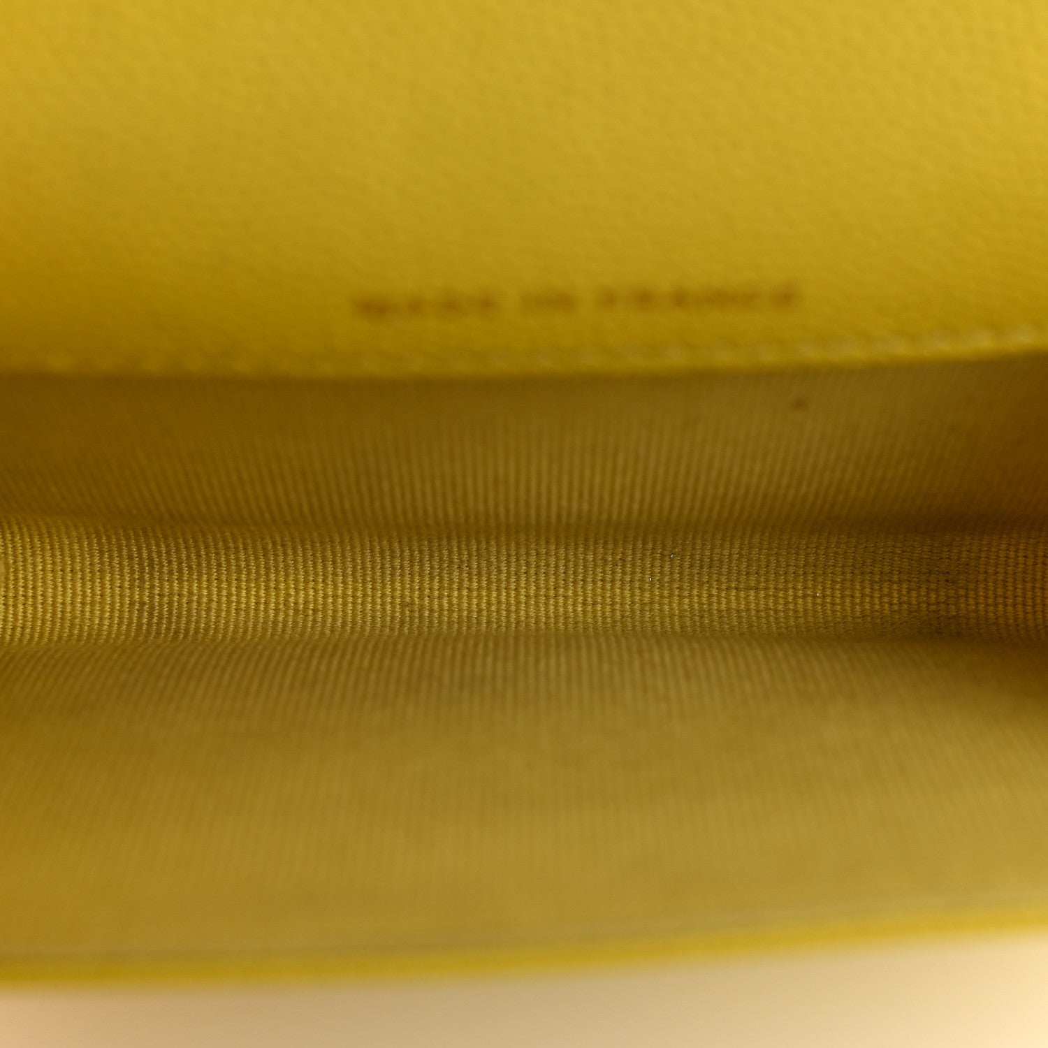 Chanel Caviar Quilted Flap Card Holder Wallet Yellow 5 of 9