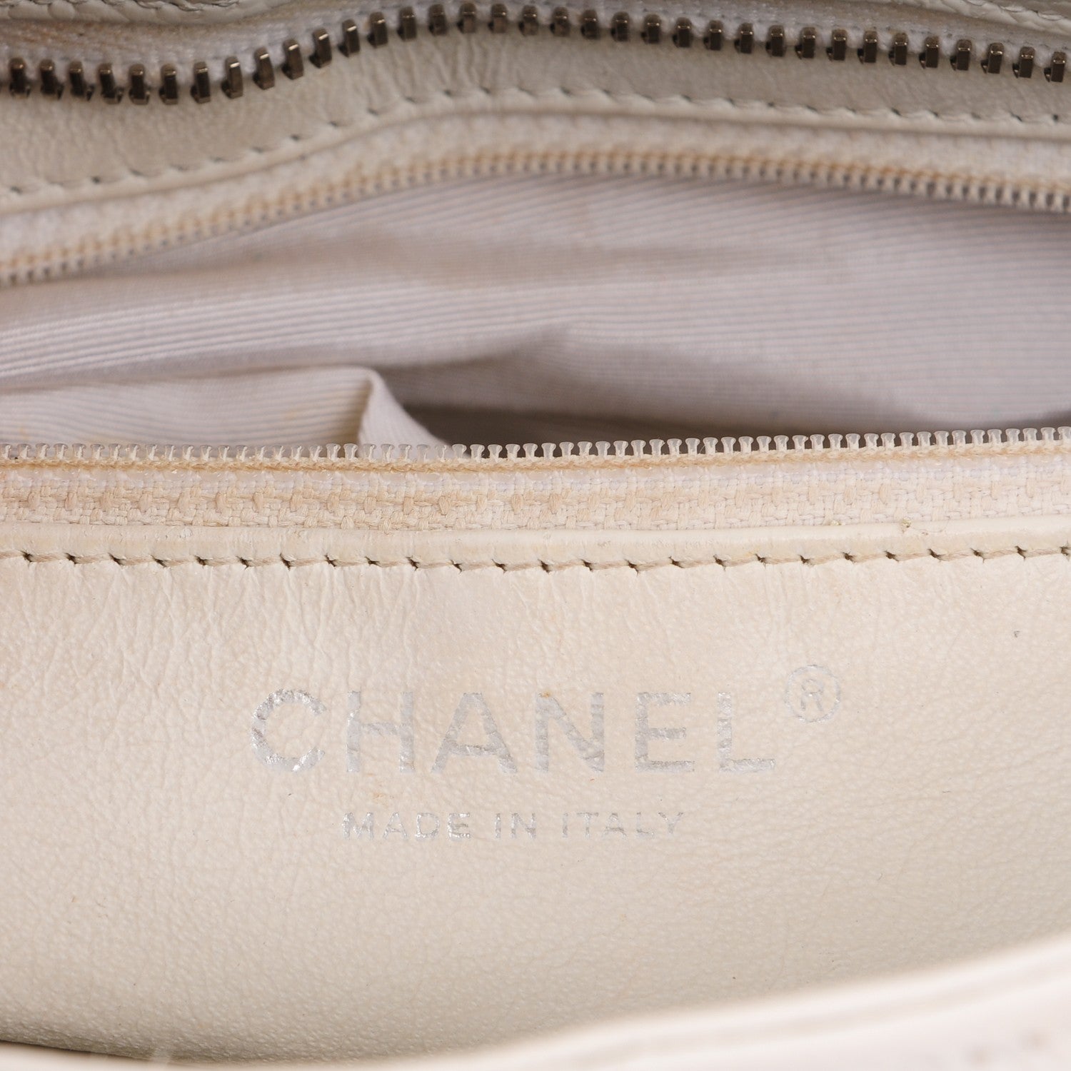 Chanel Caviar Quilted Medallion Tote White 6 of 7