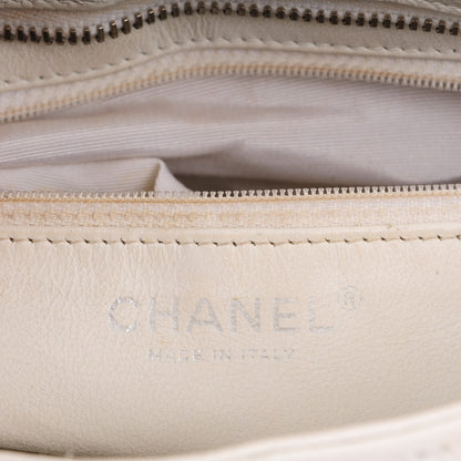Chanel Caviar Quilted Medallion Tote White 6 of 7