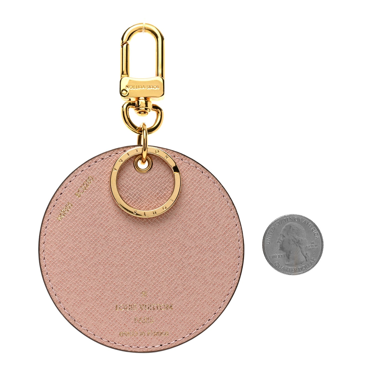 Louis Vuitton Monogram 2020 Christmas Animation Big Wheel Bag Charm Key Ring Rose Ballerine 2 of 4