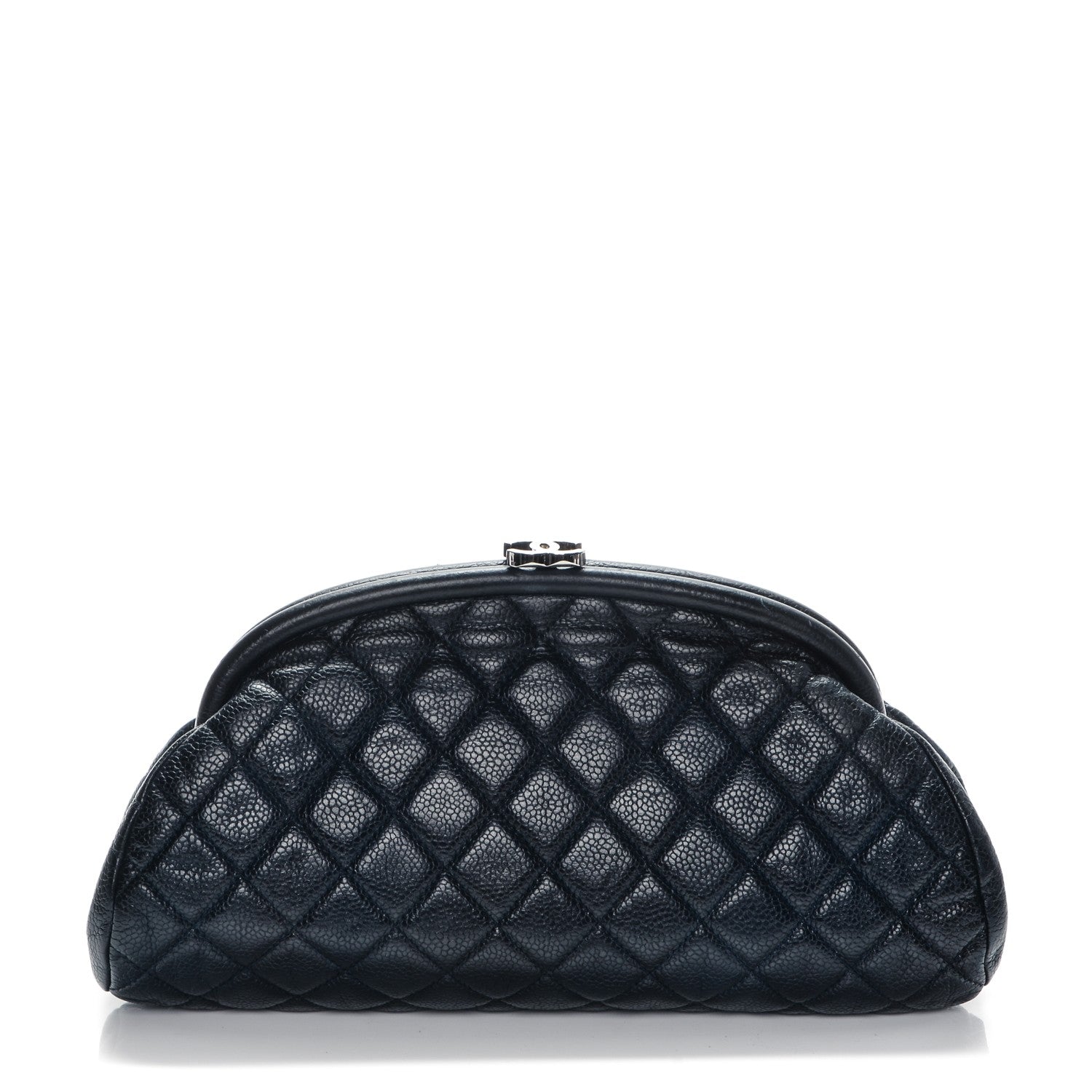Chanel Caviar Quilted Timeless Clutch Navy 1 of 12