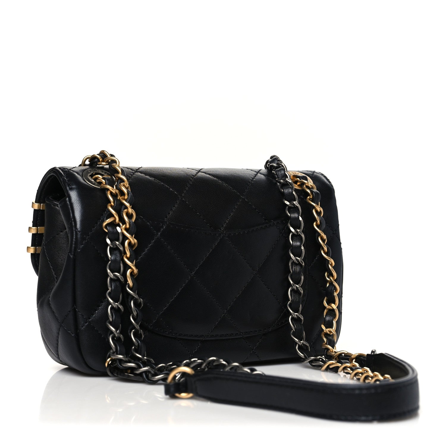 Chanel Lambskin Quilted Mini Coco Clips Single Flap Black 3 of 10