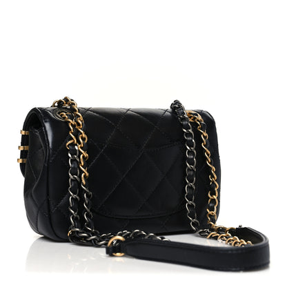 Chanel Lambskin Quilted Mini Coco Clips Single Flap Black 3 of 10