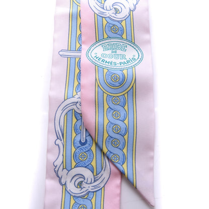 Hermes Silk Bride De Cour Twilly Rose Pale Ciel 2 of 4