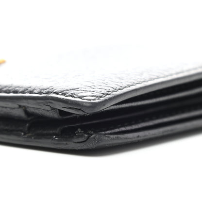 Gucci Calfskin Boar Effect GG Marmont Bi-Fold Wallet Black 12 of 12