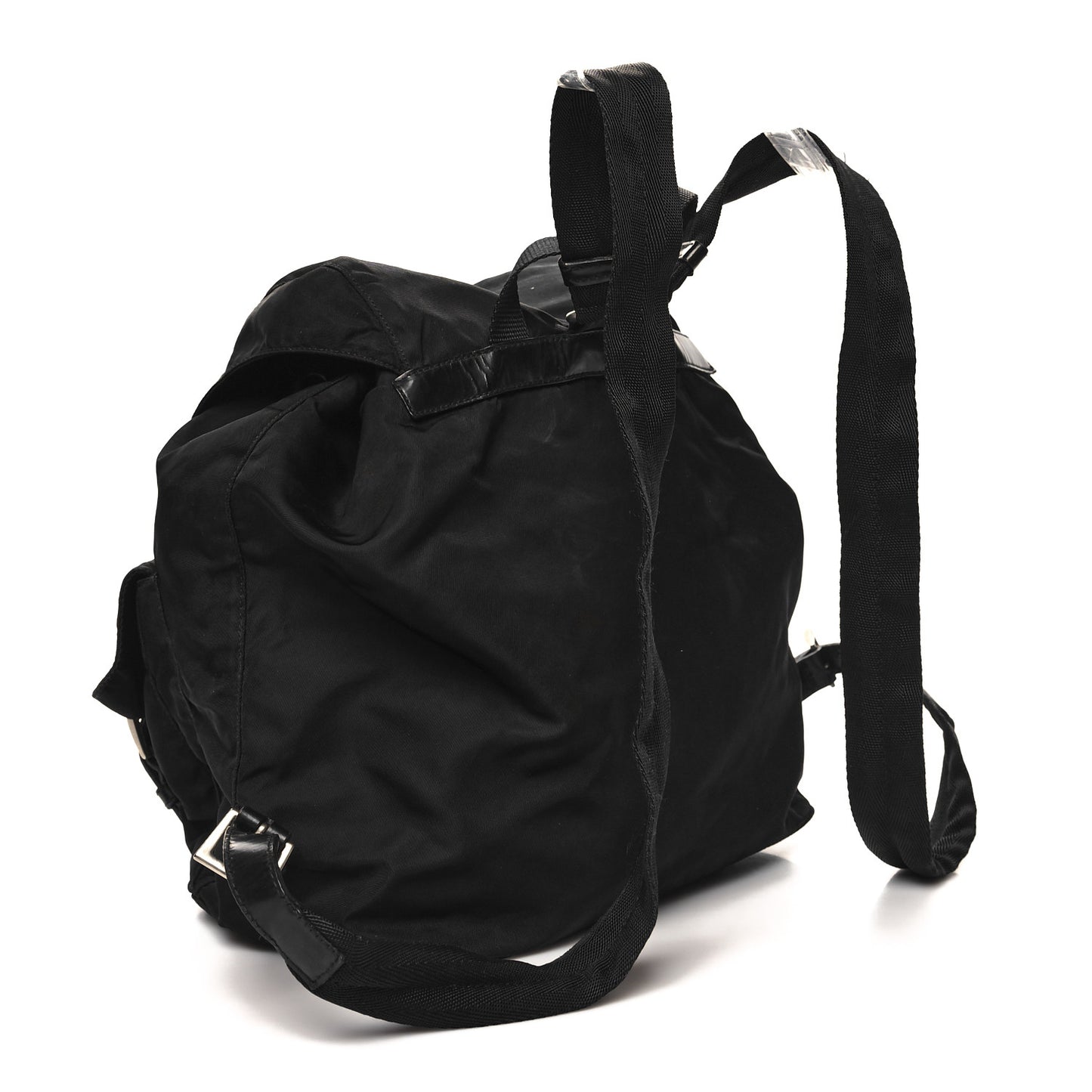 Tessuto Nylon Saffiano Vela Backpack Black