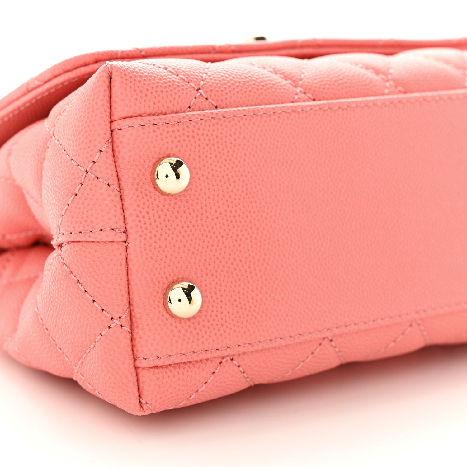 Chanel Caviar Quilted Extra Mini Coco Handle Flap Pink 9 of 11