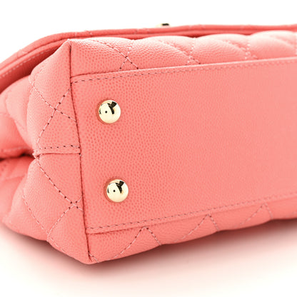 Chanel Caviar Quilted Extra Mini Coco Handle Flap Pink 9 of 11