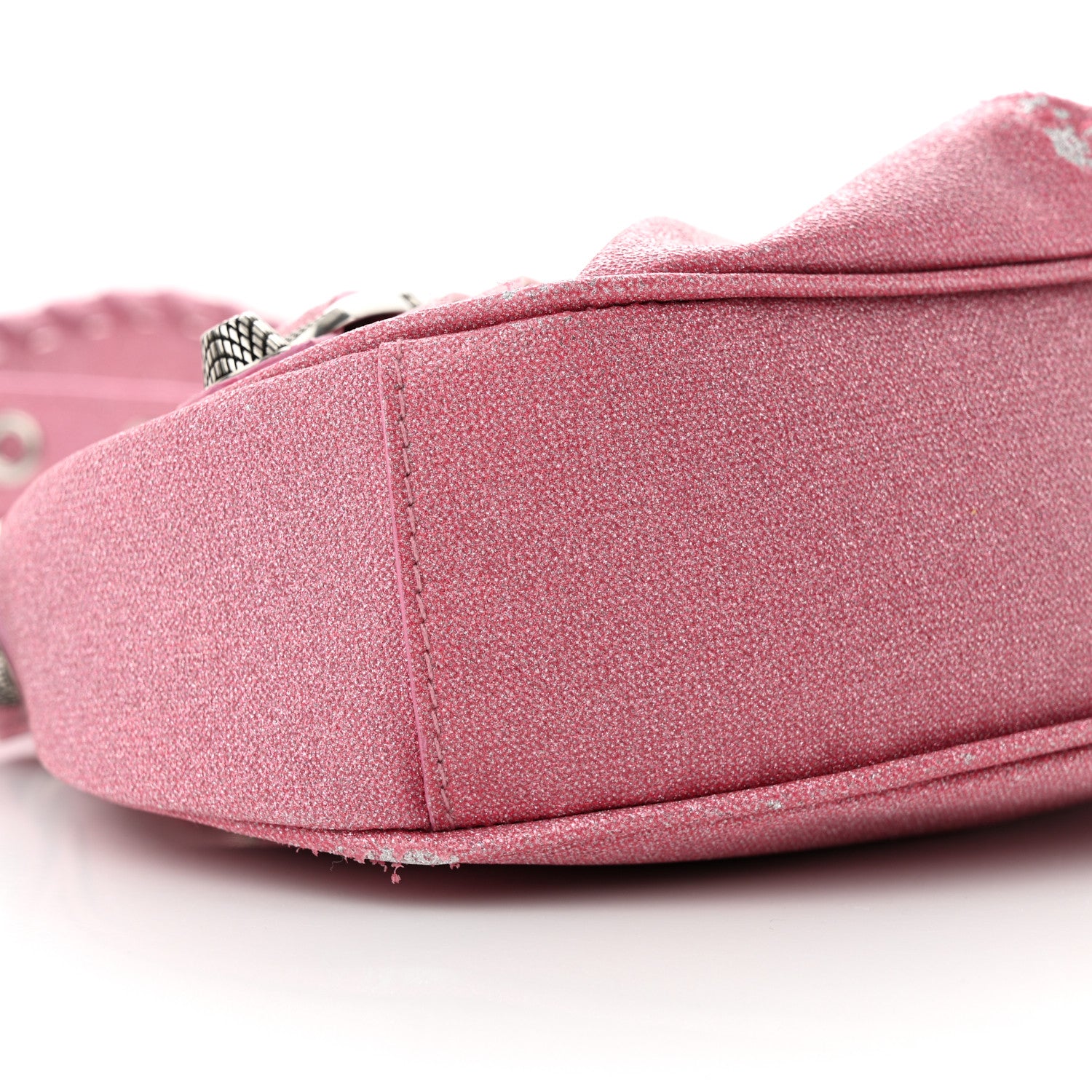 Balenciaga Sparkling Fabric Le Cagole Shoulder Bag XS Sweet Pink 9 of 11