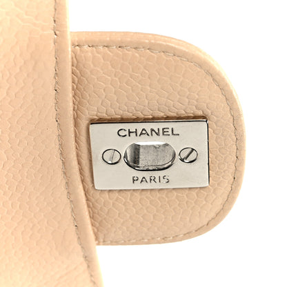 Chanel Caviar Quilted Medium Double Flap Beige 7 of 11