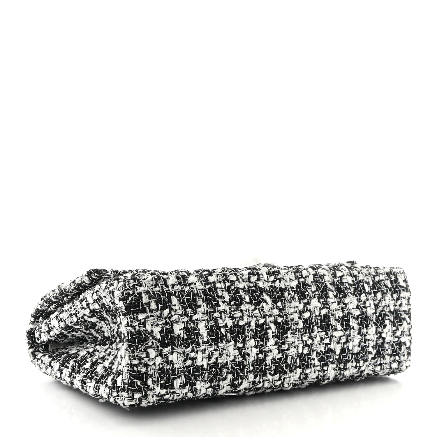 Chanel Tweed Quilted Resin 2.55 Reissue 226 Flap Black White 4 of 11