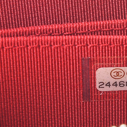 Chanel Caviar Quilted Zip Coin Purse Red 7 of 8