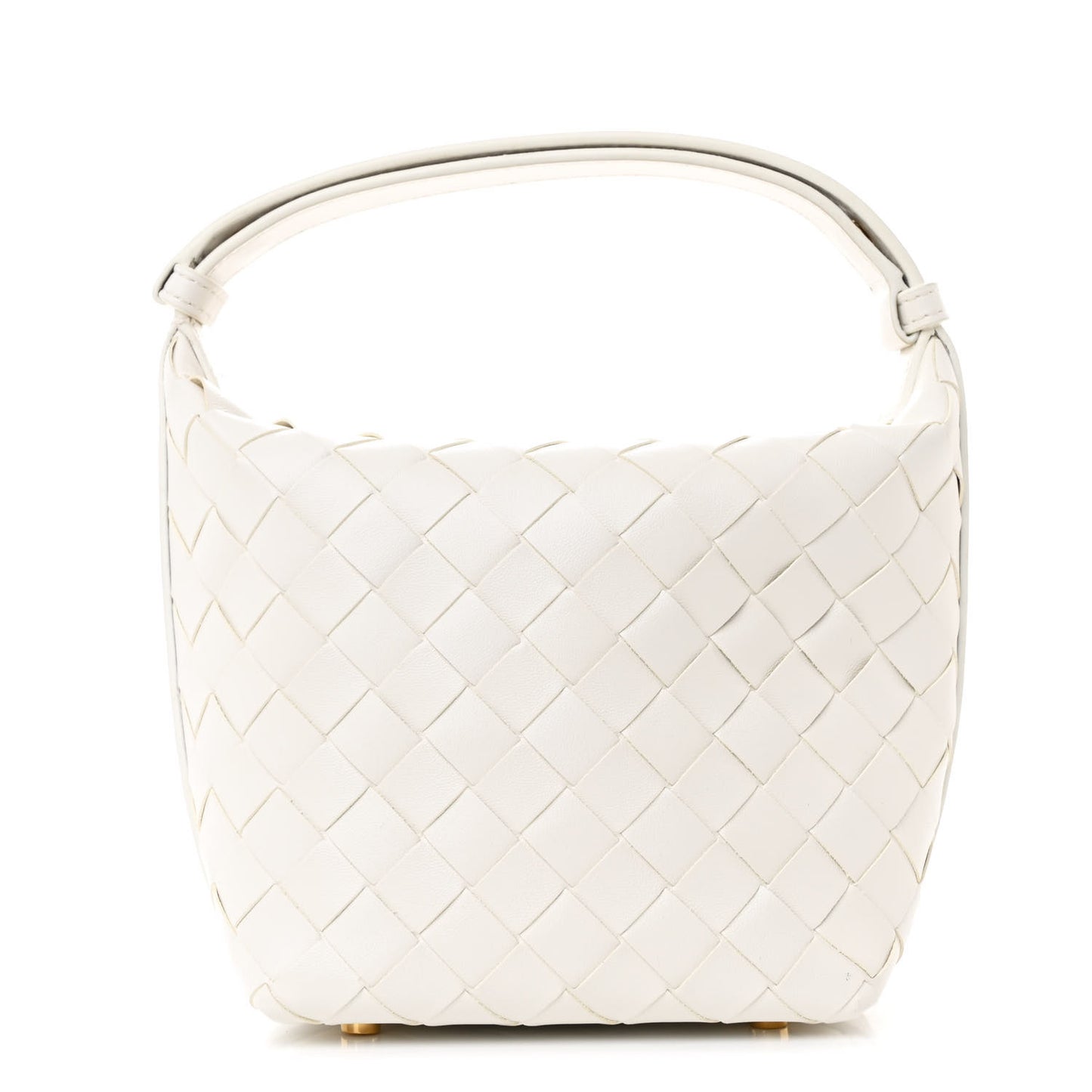 Calfskin Nappa Intrecciato Candy Wallace White