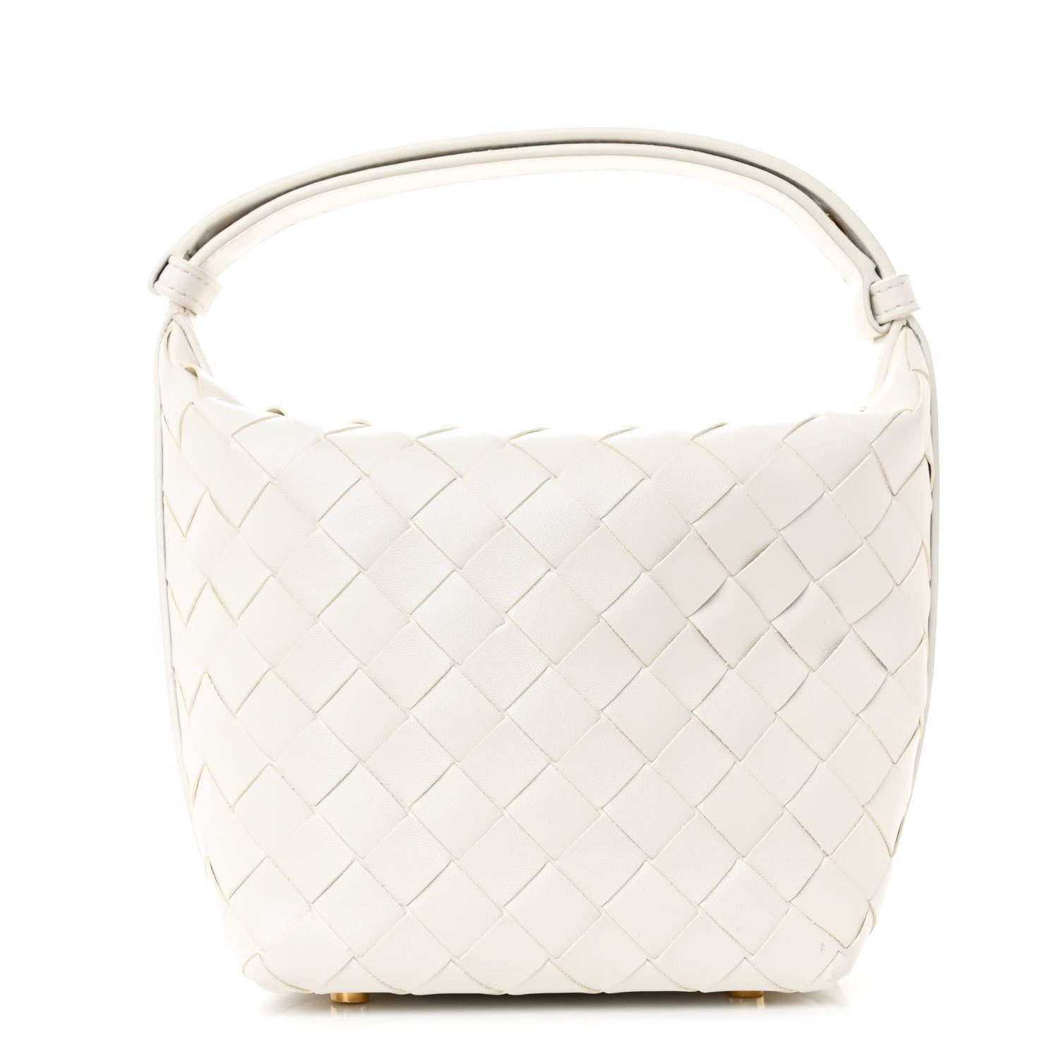 Bottega Veneta Calfskin Nappa Intrecciato Candy Wallace White 1 of 12