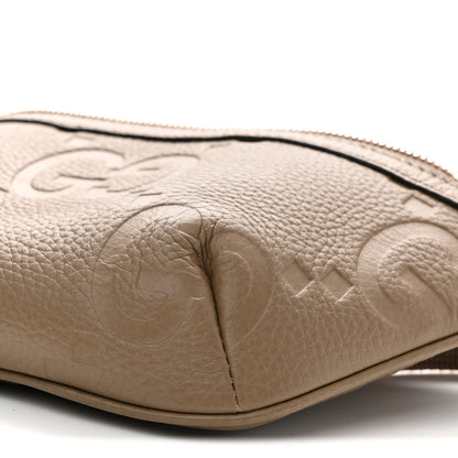 Gucci Piuma Calfskin Jumbo GG Embossed Small Belt Bag Good Taupe 10 of 10