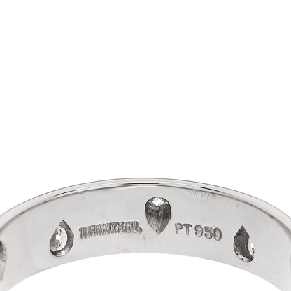 Tiffany Platinum Diamond Etoile Band Ring 48 4.5 4 of 4