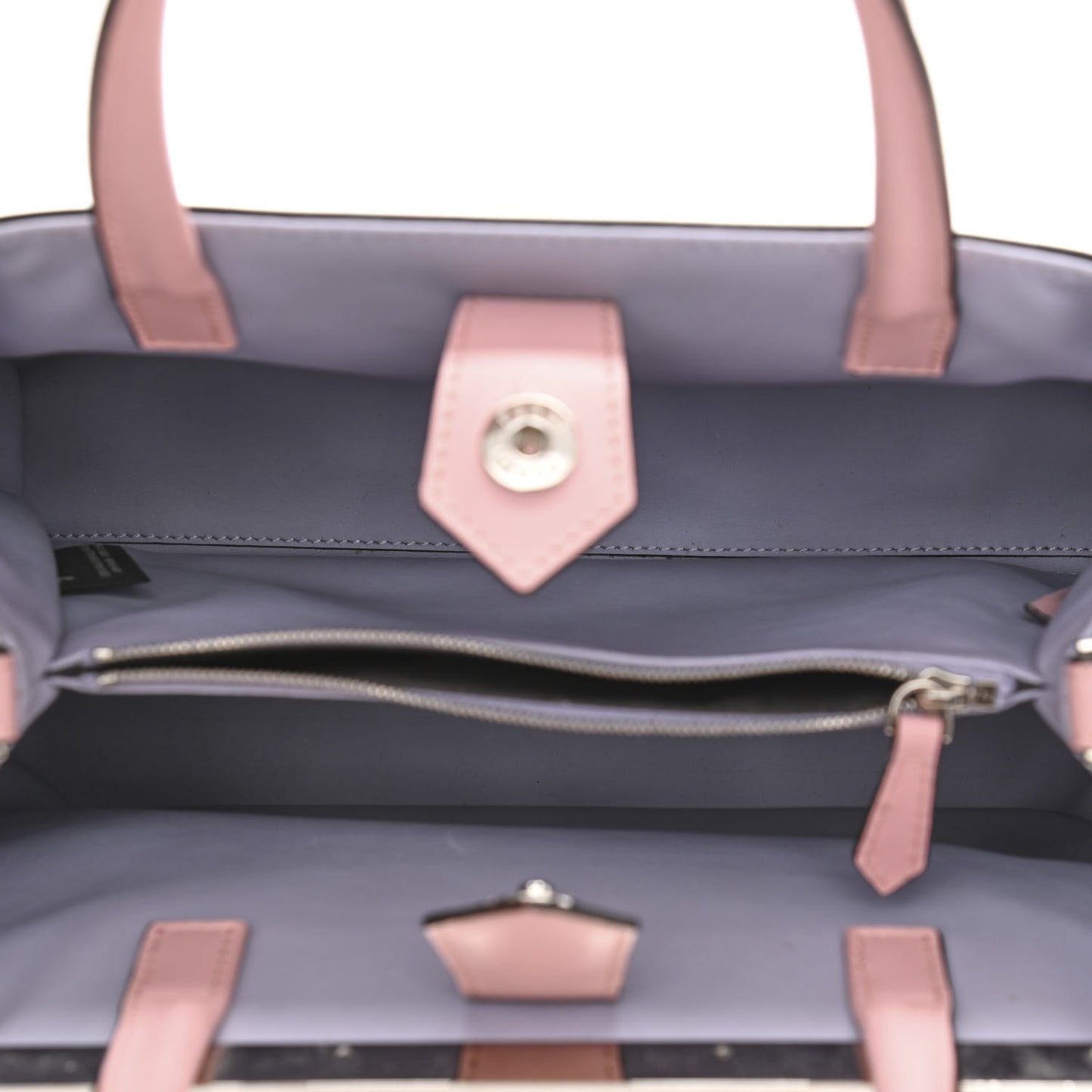 Vitello Dolce Century Petite 2Jours Tote Bubblegum Lilla Oliva