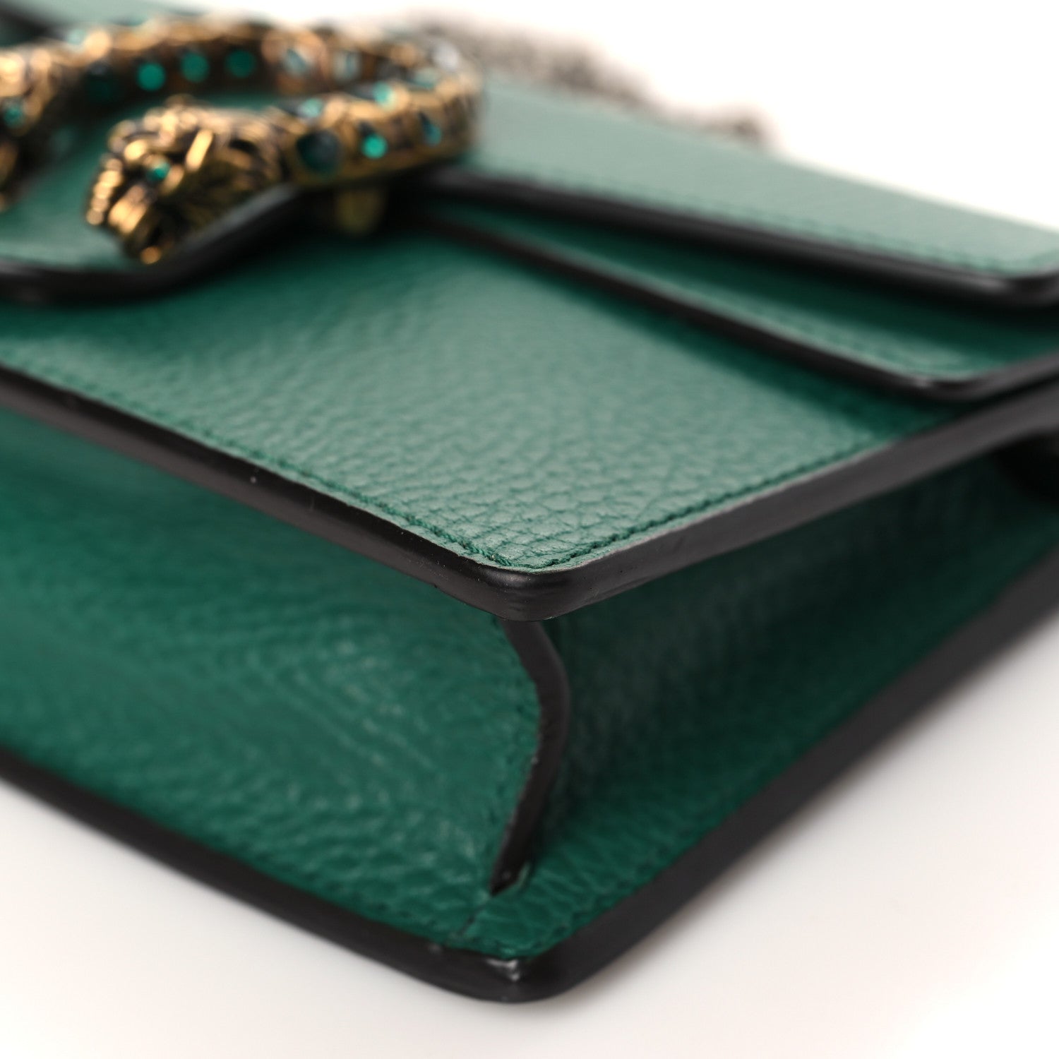 Gucci Calfskin Super Mini Dionysus Shoulder Bag Emerald 8 of 8