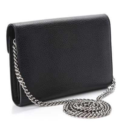 Gucci Calfskin Mini Dionysus Chain Wallet Black 3 of 11