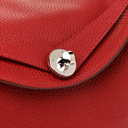 Hermes Taurillon Clemence Lindy 30 Rouge Garance 11 of 15