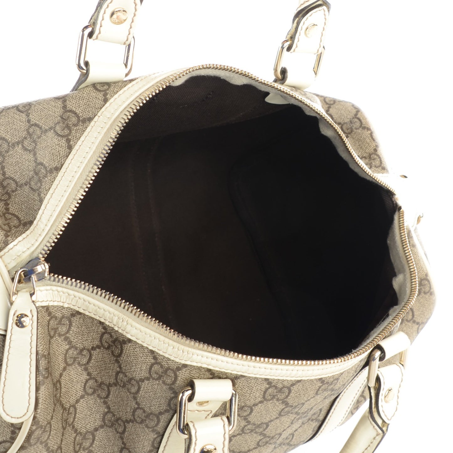 GG Plus Monogram Medium Joy Boston Off White
