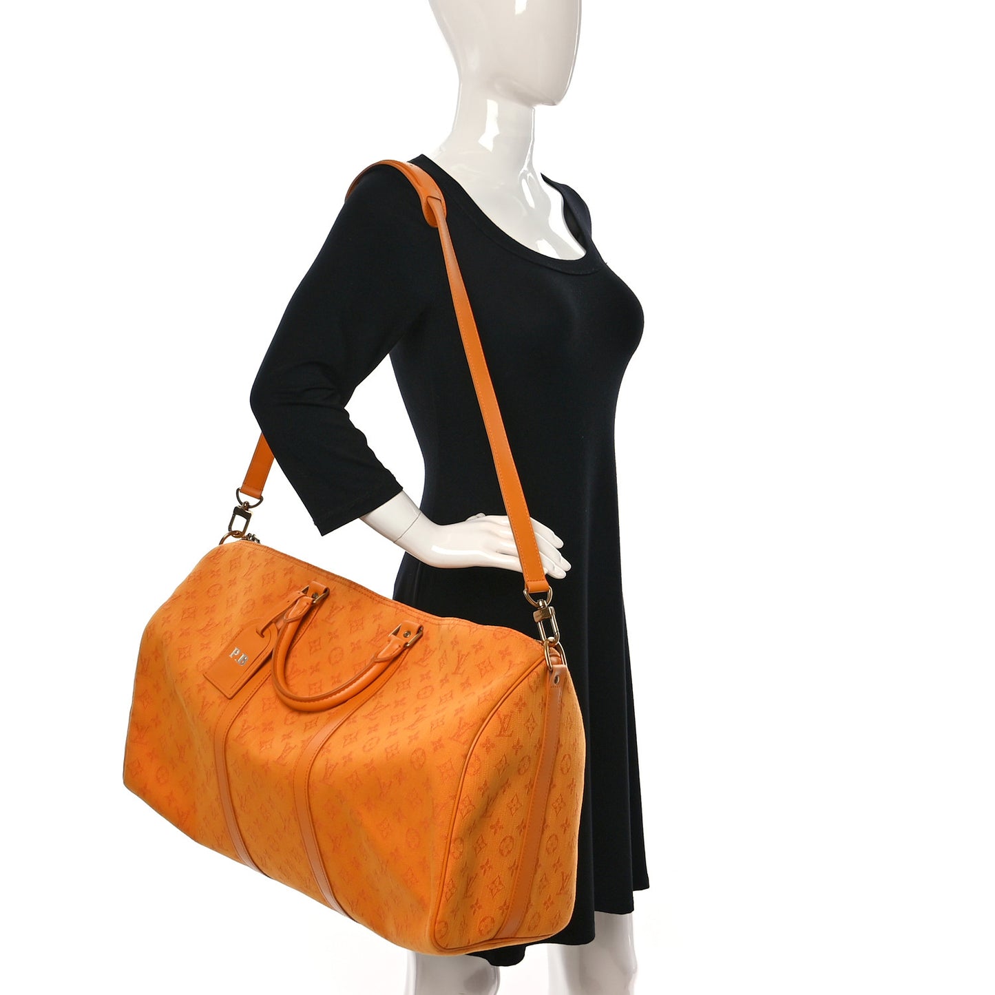 Denim Monogram Keepall Bandouliere 50 Ocre