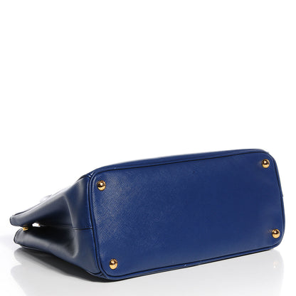 Prada Saffiano Lux Medium Double Zip Tote Bluette 4 of 13