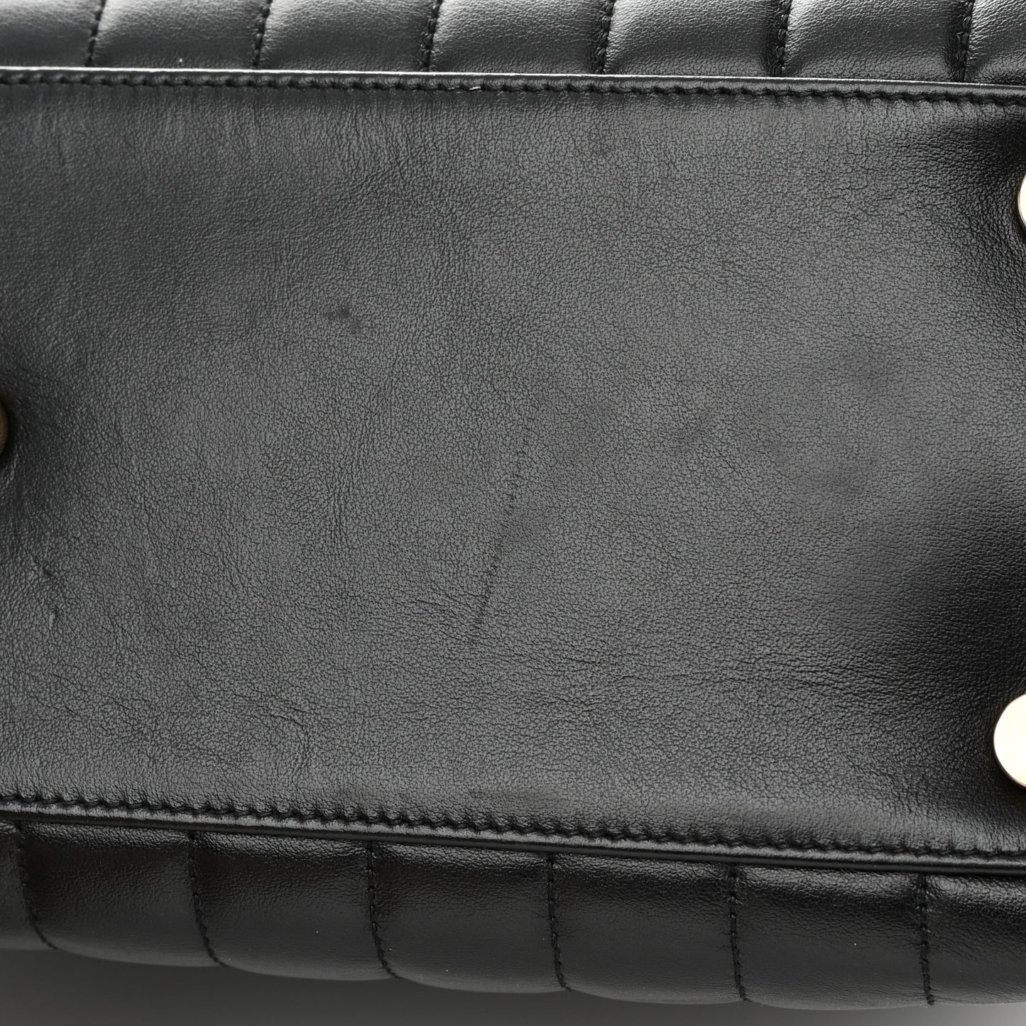 Calfskin Y Quilted Monogram Large Loulou Shopper Black