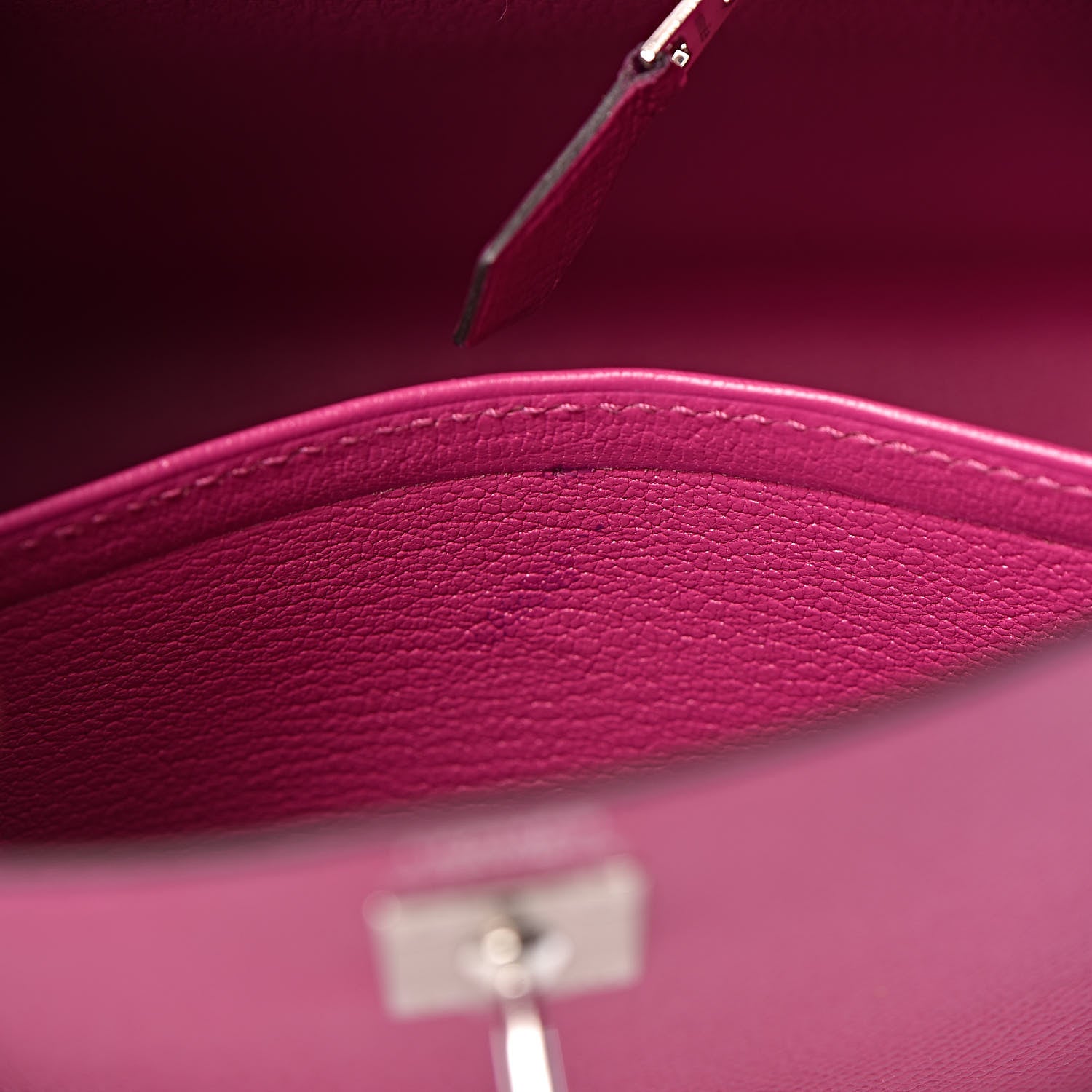 Hermes Epsom Kelly Sellier 25 Rose Pourpre 40 of 41