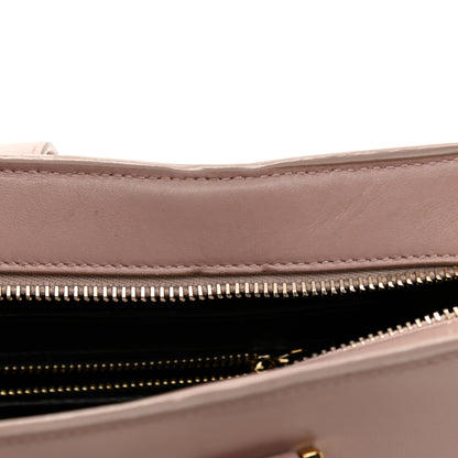 Saint Laurent Smooth Calfskin Small Monogram Cabas Pink 13 of 13