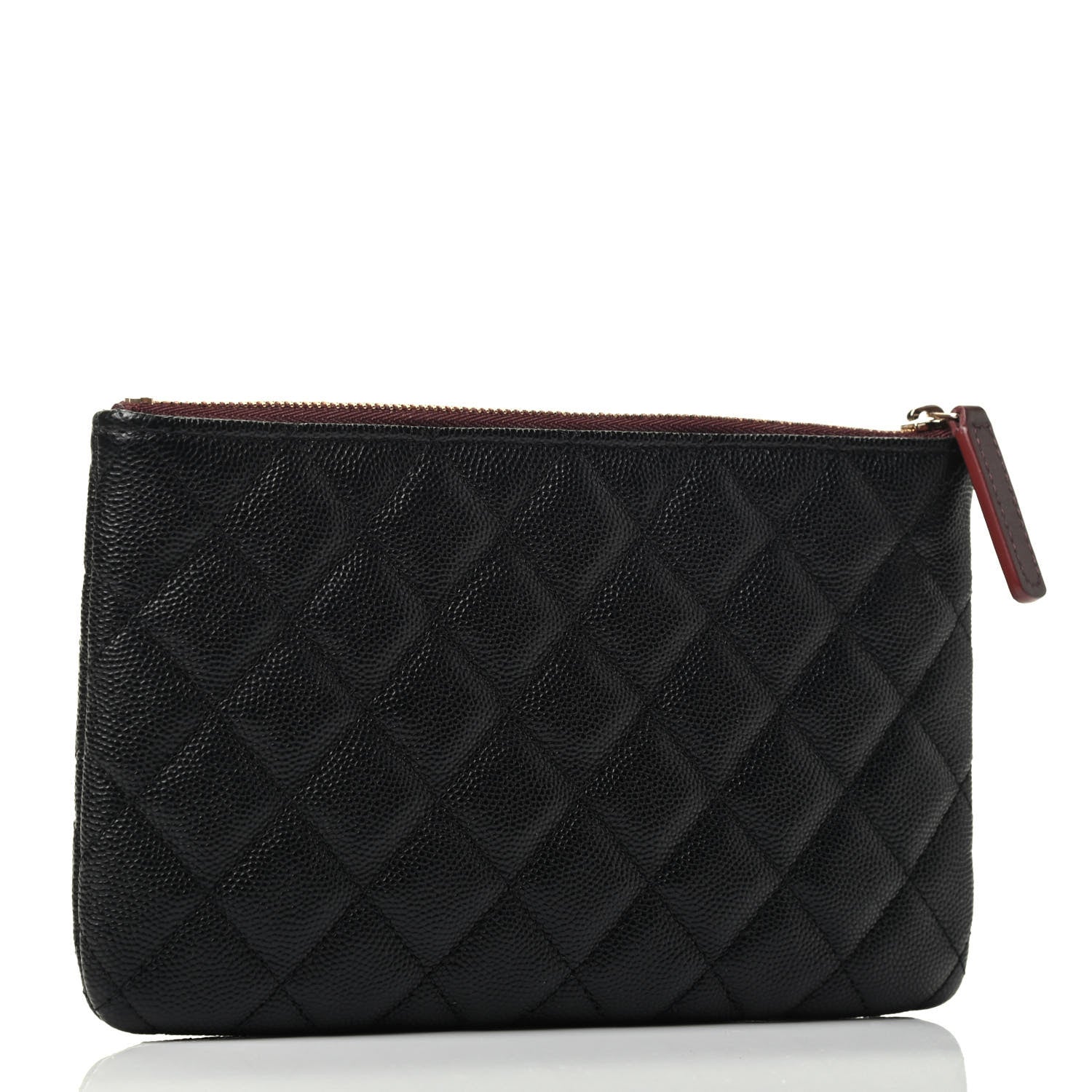 Chanel Caviar Quilted Cosmetic Case Black 2 of 4