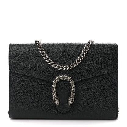 Gucci Calfskin Mini Dionysus Chain Wallet Black 1 of 10