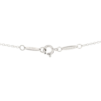 Tiffany Sterling Silver Diamond Elsa Peretti Letter A Pendant Necklace 4 of 4