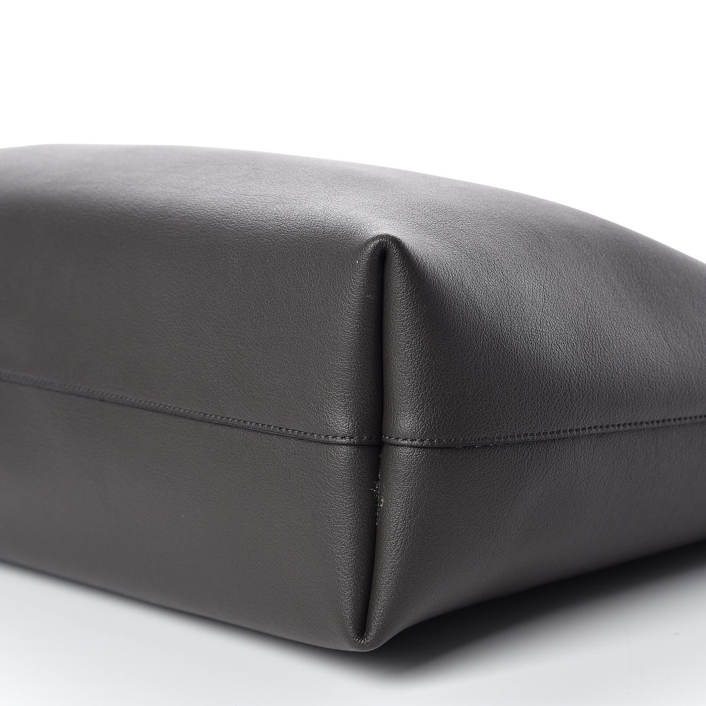 Calfskin Large Shopping Tote Coal