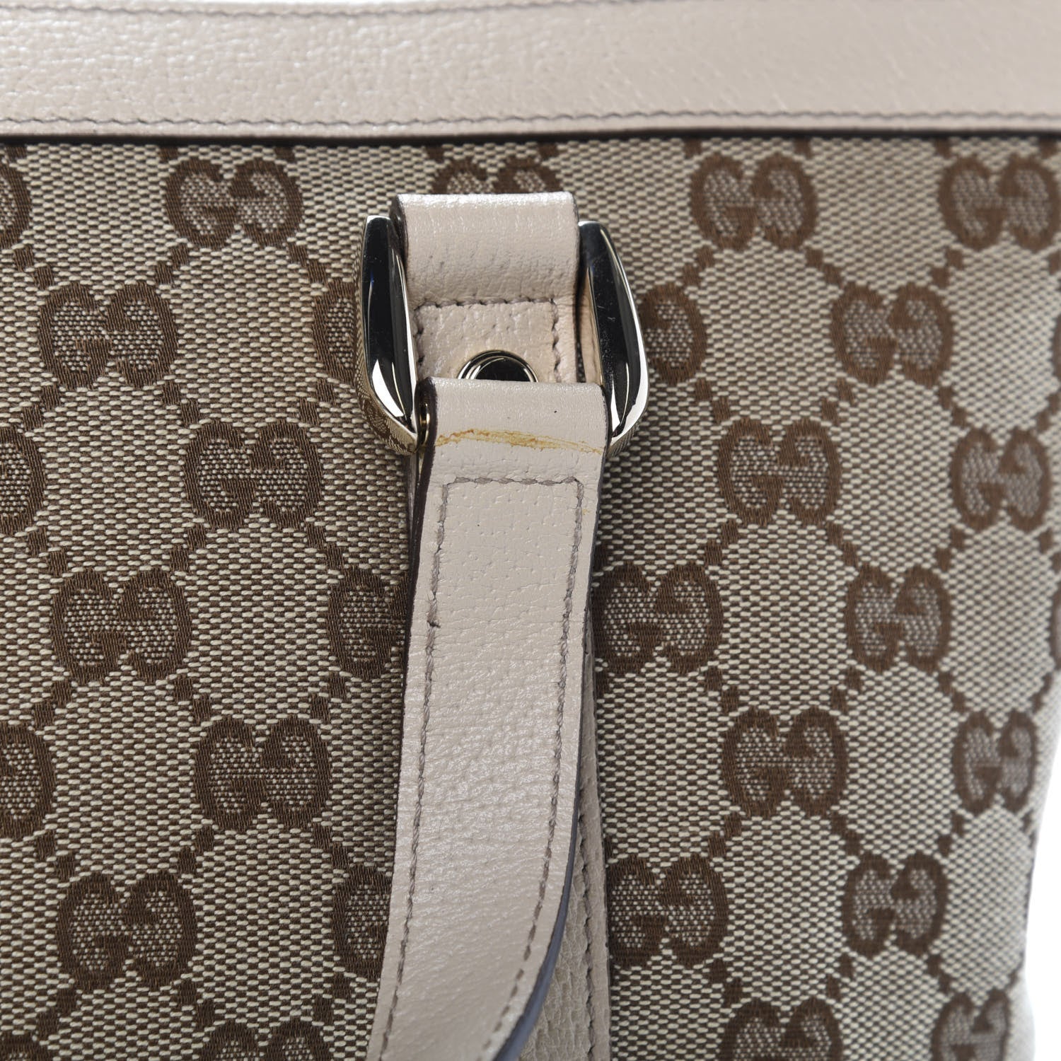 Gucci Monogram Abbey Medium Tote Off White 10 of 11