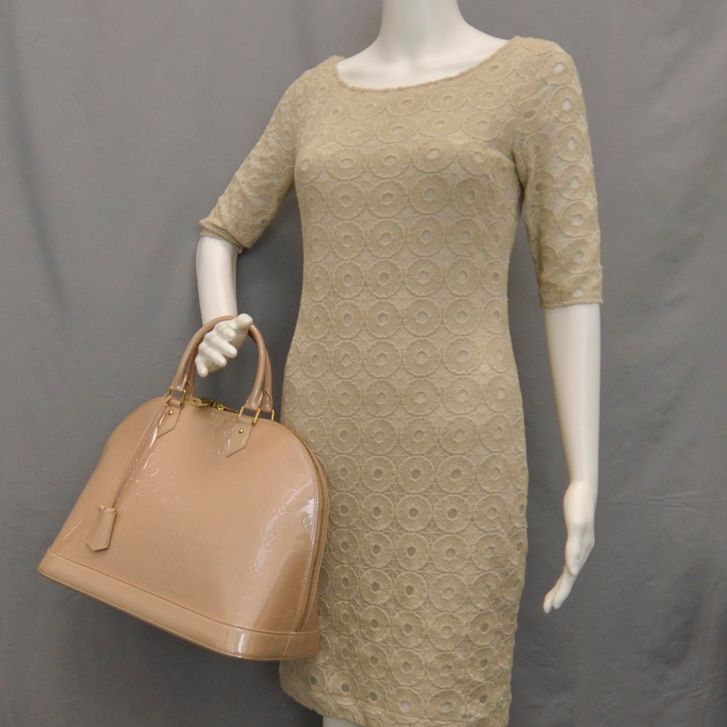 Louis Vuitton Vernis Alma MM Rose Florentin 2 of 8