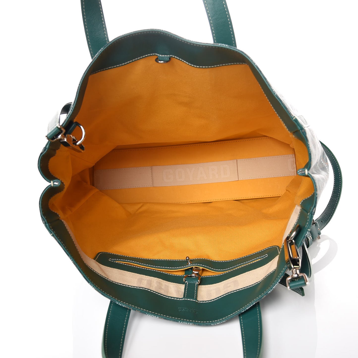 Goyardine Voltaire Smile Tote Green