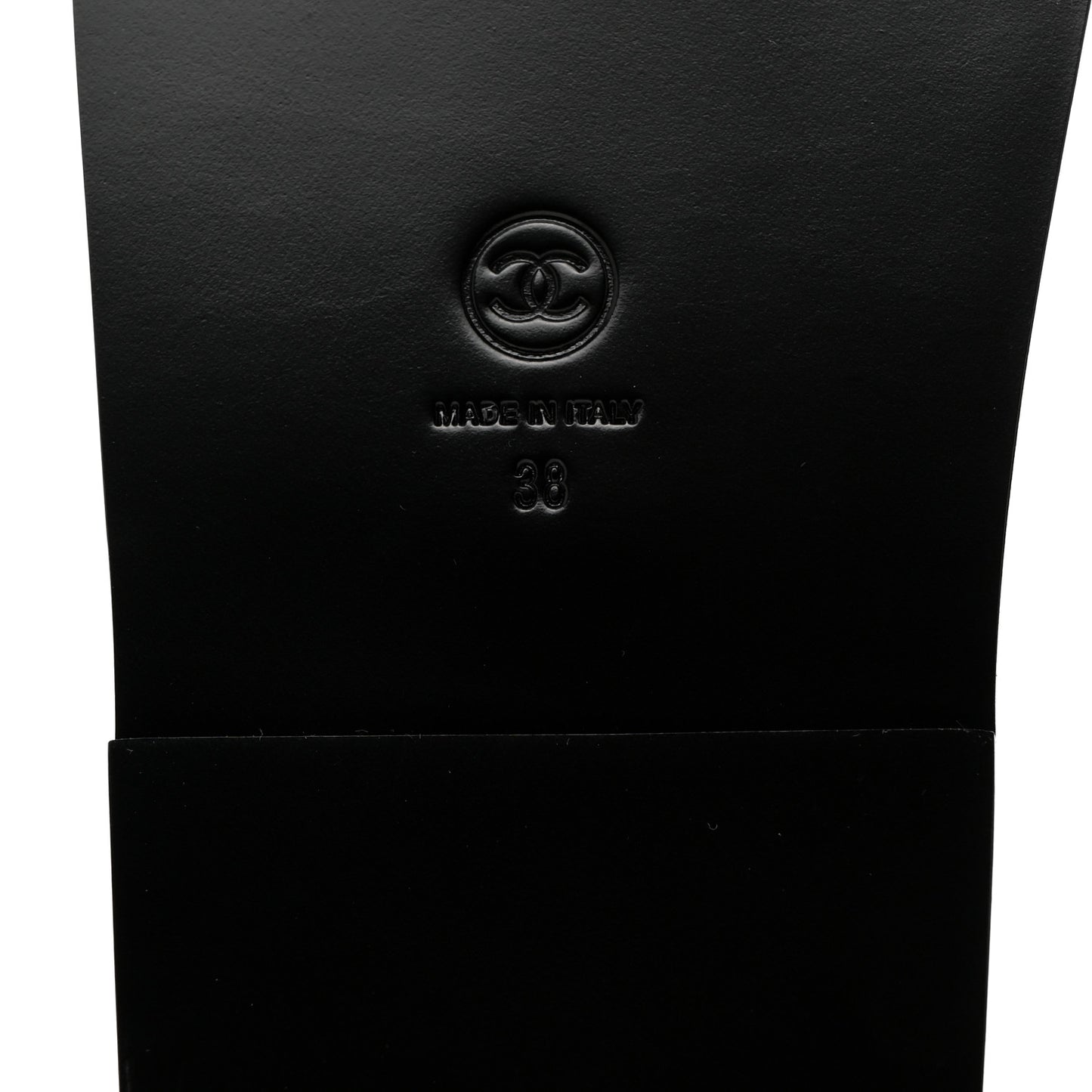 Grained Calfskin Velcro Dad Sandals 38 Black