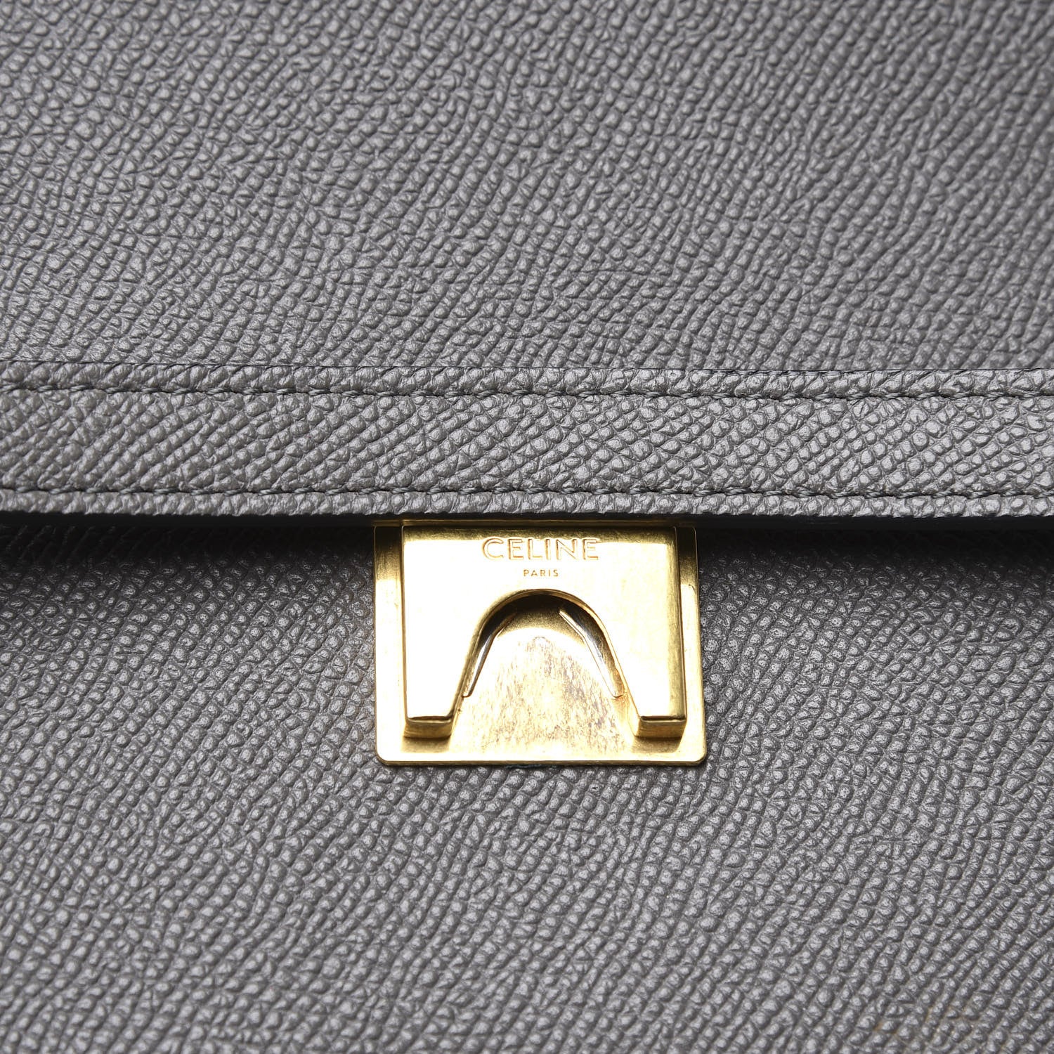 Celine Grained Calfskin Mini Belt Bag Grey 8 of 10