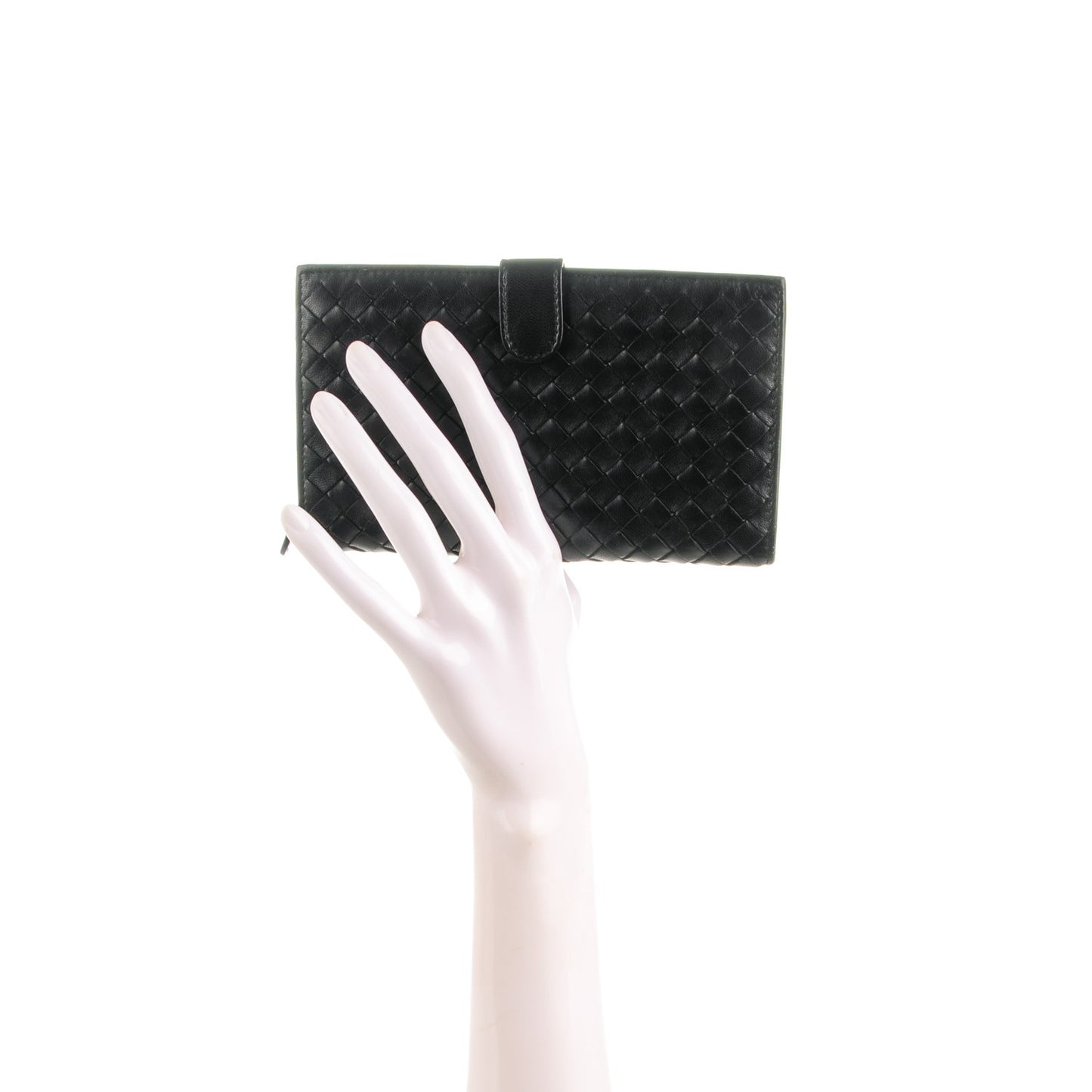 Nappa Intrecciato Continental Wallet Black