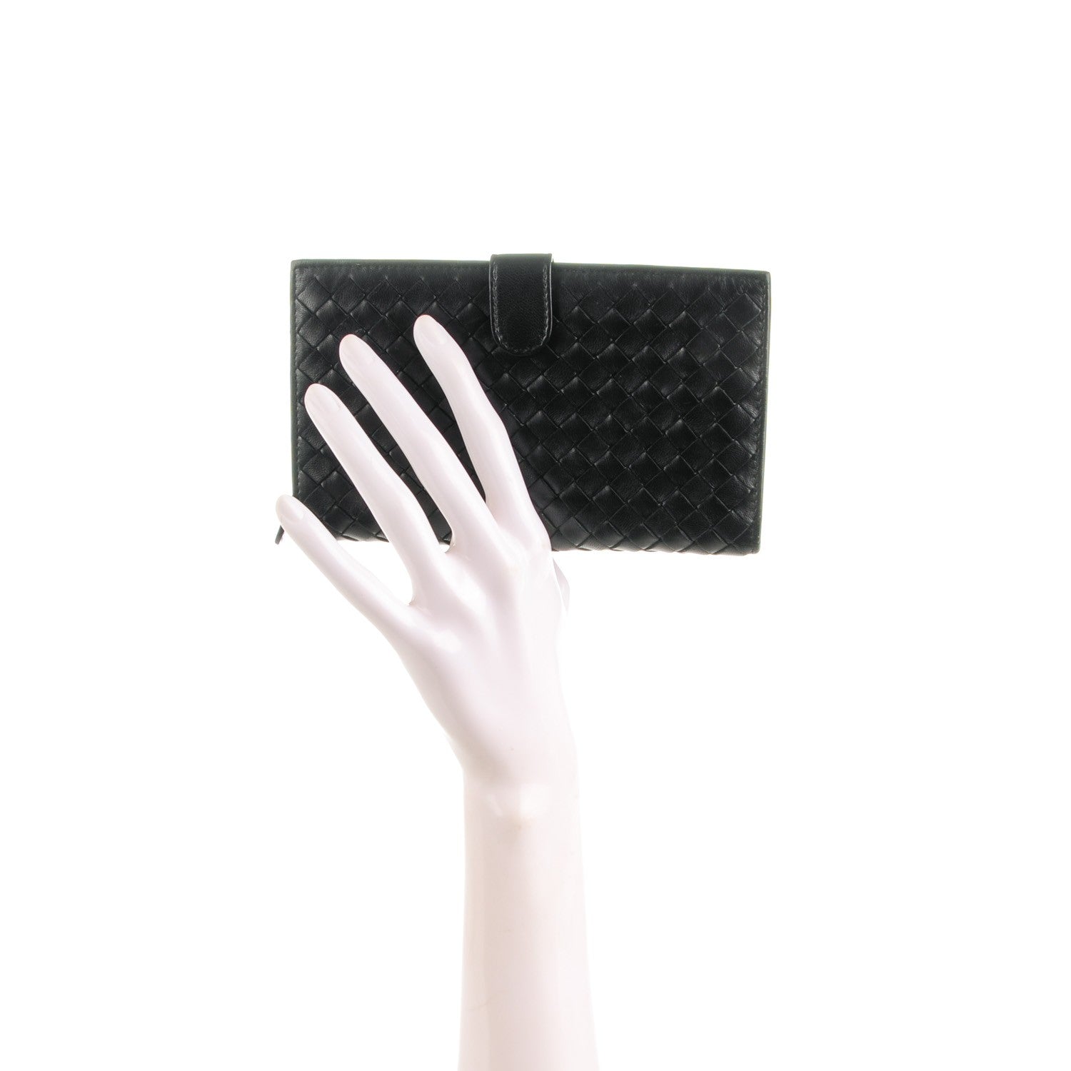 Bottega Veneta Nappa Intrecciato Continental Wallet Black 2 of 9