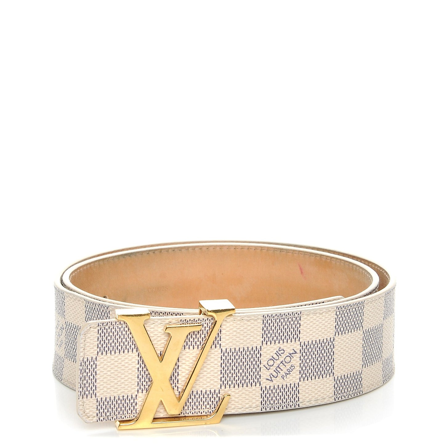 Damier Azur LV Initiales Belt 80 32
