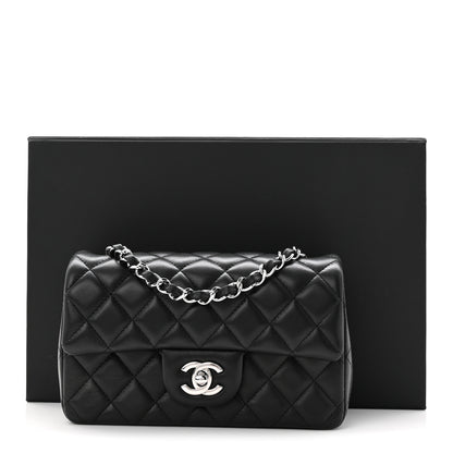 Chanel Lambskin Quilted Mini Rectangular Flap Black 11 of 11