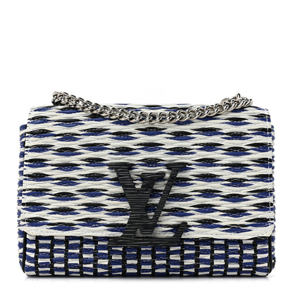 Louis Vuitton Calfskin Epi Smock Louise MM Chain Clutch Smoke 1 of 11