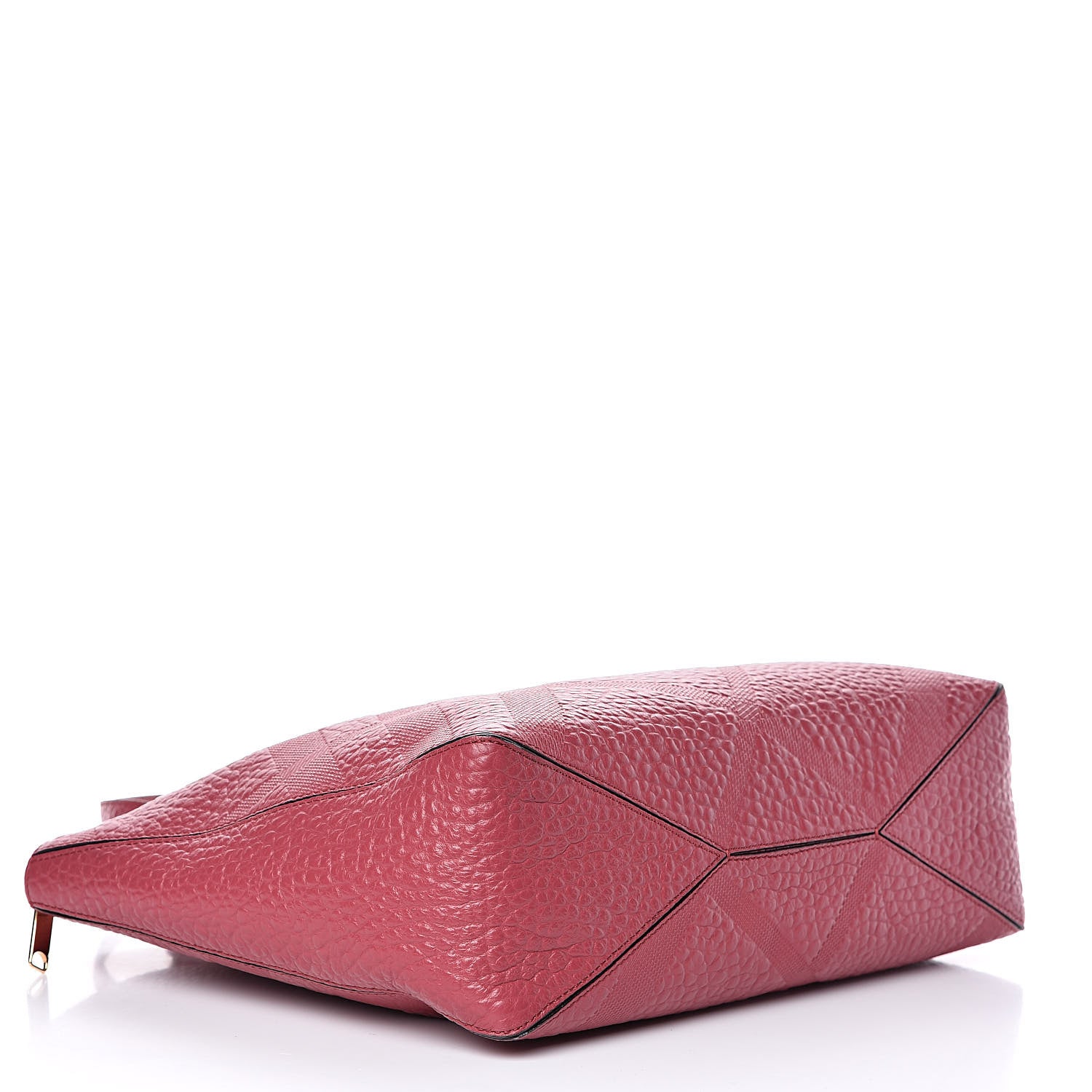 Burberry Heritage Grain Check Embossed Medium Dewsbury Tote Peony Rose 4 of 9