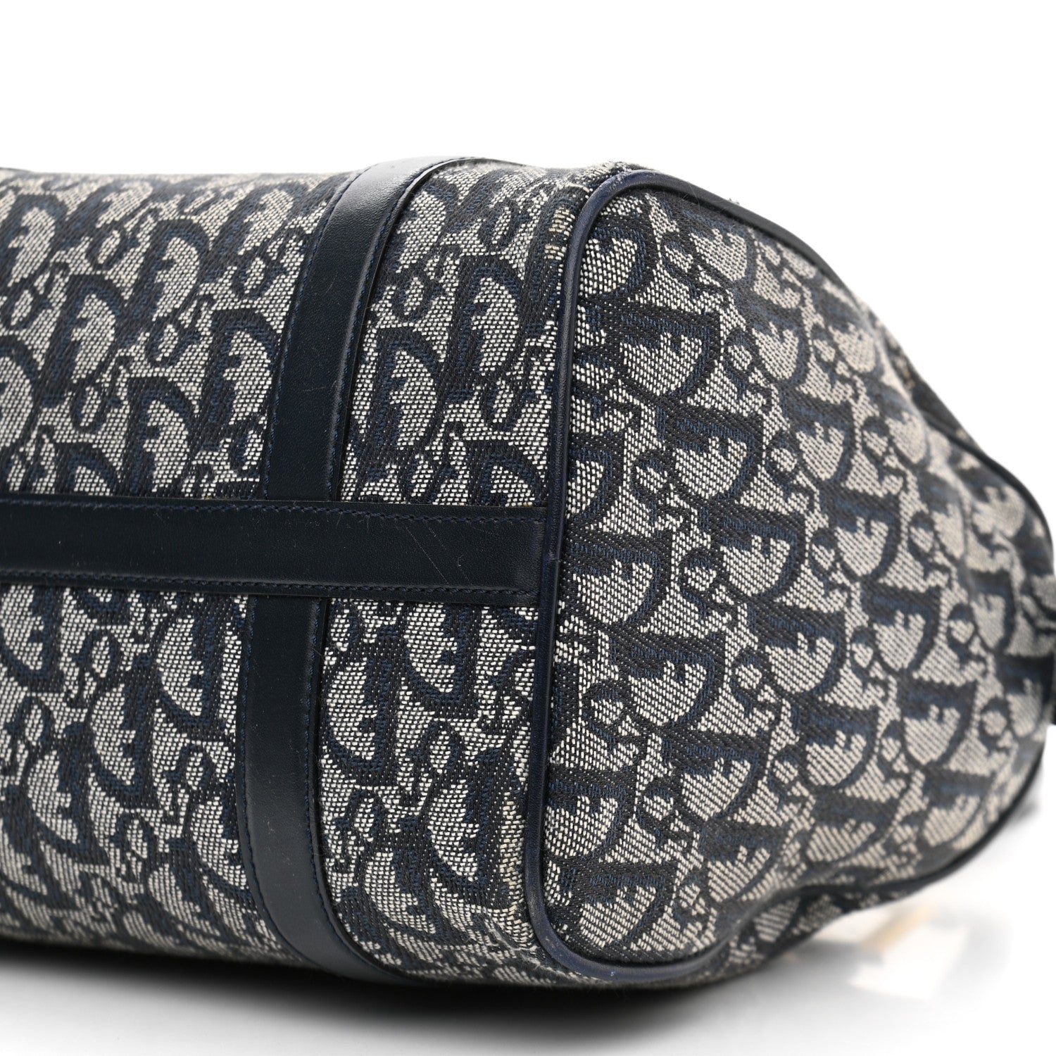 Christian Dior Monogram Boston Navy Blue 9 of 12