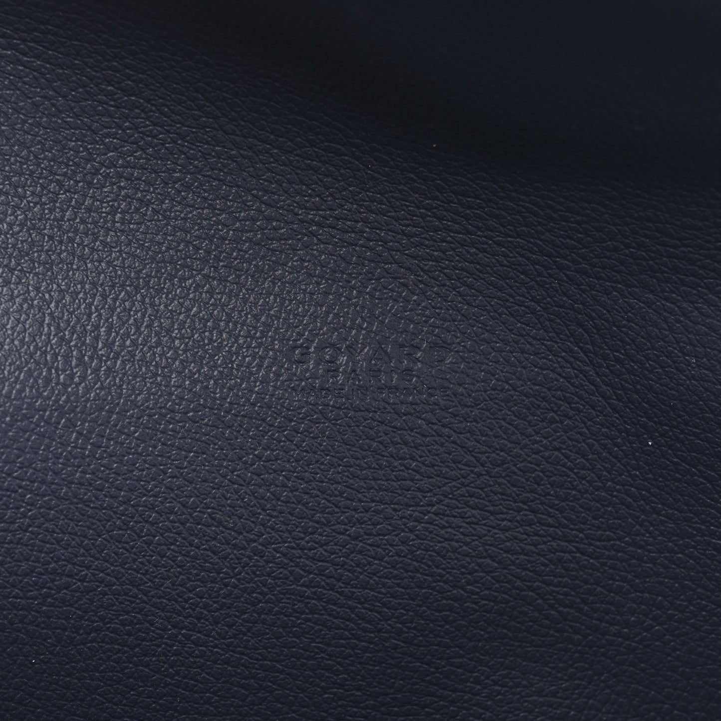 Goyardine Calfskin Chypre Wallet Pouch Navy