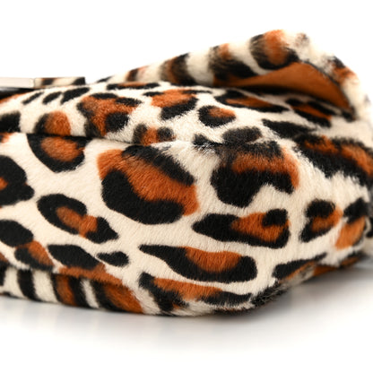 Fendi Calf Hair Leopard Print Baguette Moro 9 of 10